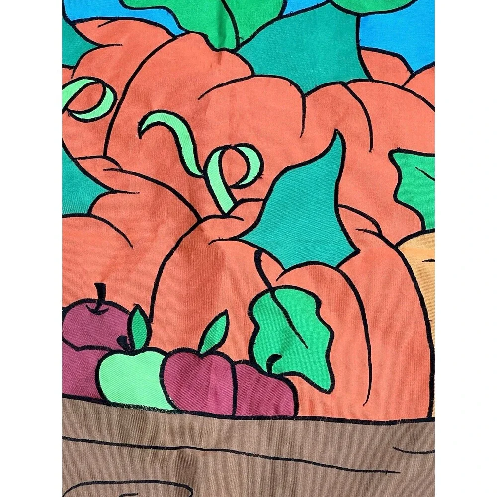 Outdoor Garden Stitch DS Flag 28x40 - Fall Halloween Pumpkins Apples Harvest